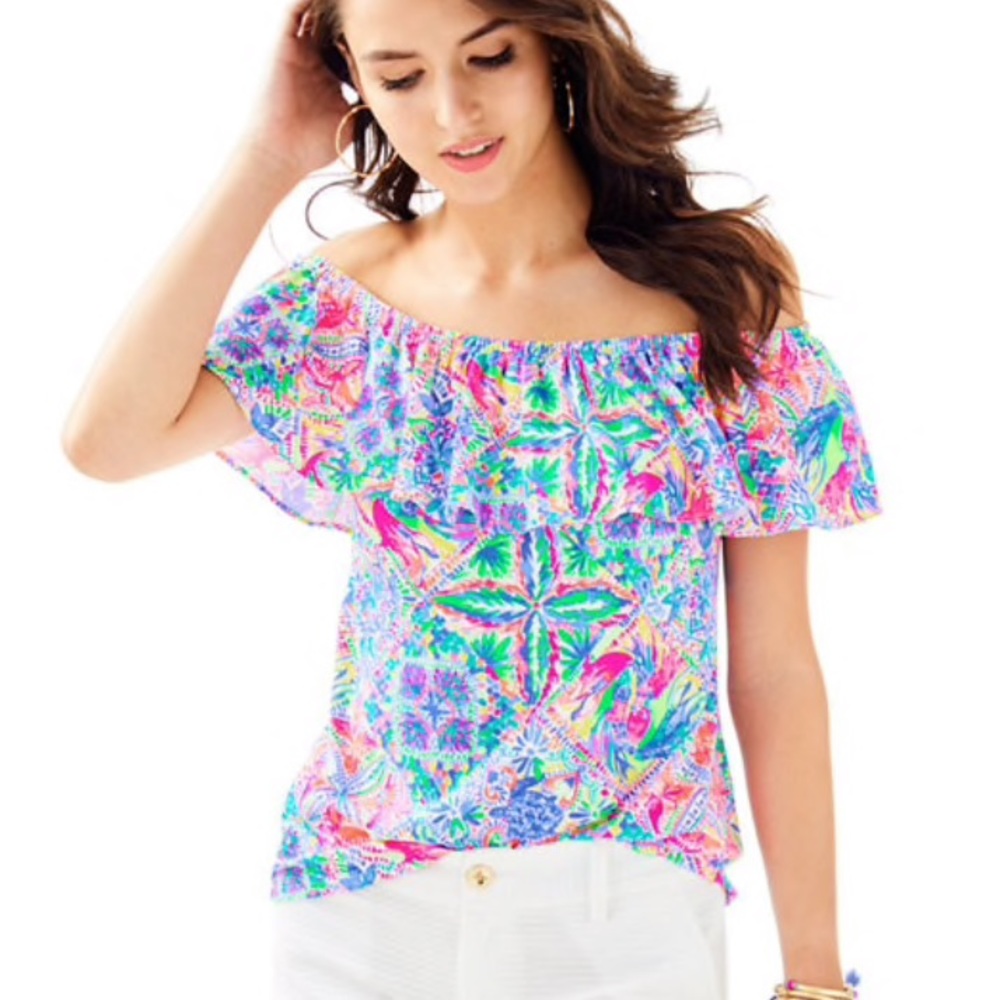 Lilly Pulitzer La Fortuna multi dancing on deck 🎀